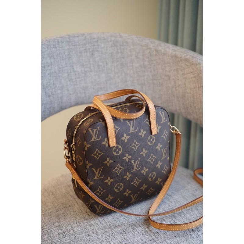 小丸媽二手包 中古古董包復古louis vuitton spontini 豆腐包 M47500方形斜背包 老花 方形包-細節圖2