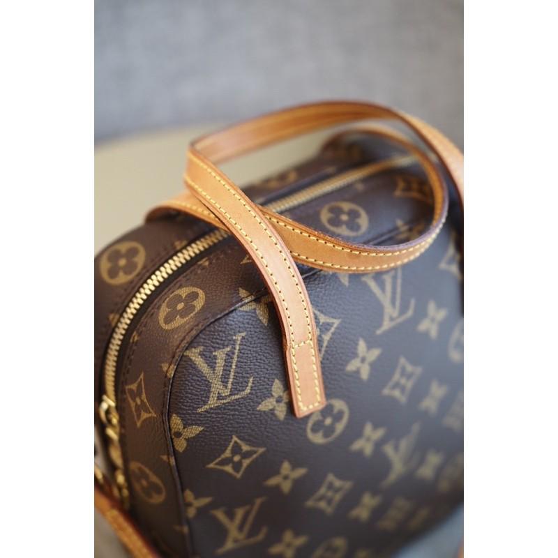 小丸媽二手包 中古古董包復古louis vuitton spontini 豆腐包 M47500方形斜背包 老花 方形包-細節圖3
