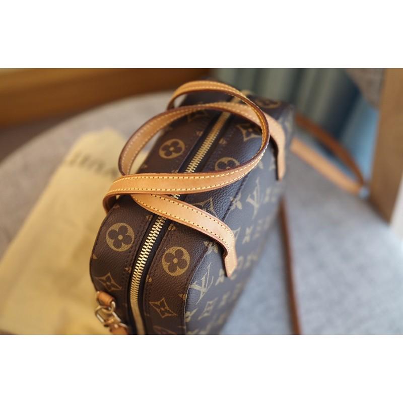 小丸媽二手包 中古古董包復古louis vuitton spontini 豆腐包 M47500方形斜背包 老花 方形包-細節圖6