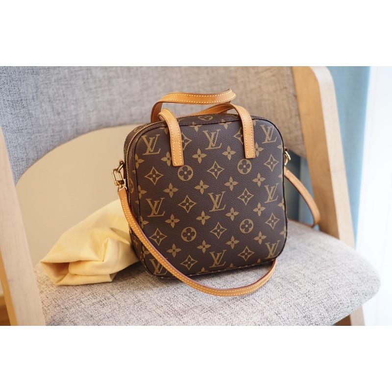 小丸媽二手包 中古古董包復古louis vuitton spontini 豆腐包 M47500方形斜背包 老花 方形包-細節圖7