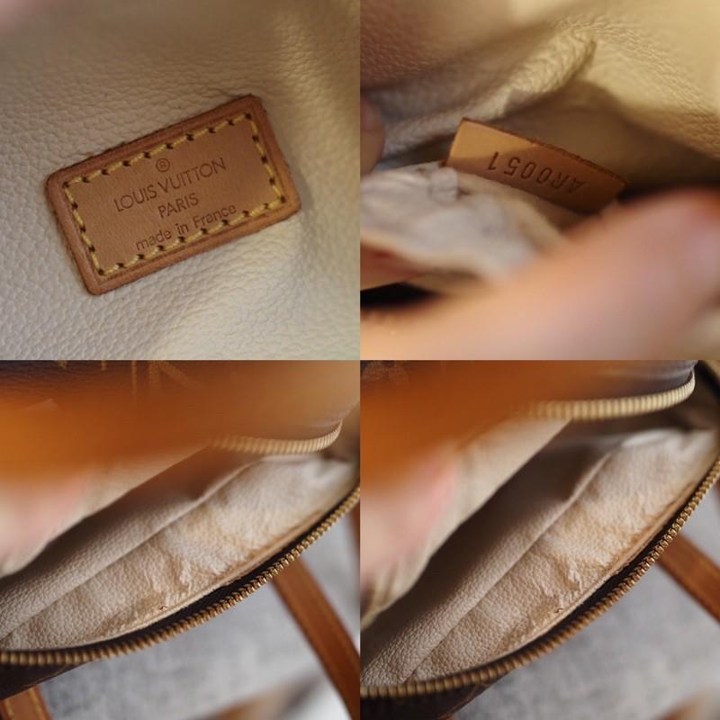 小丸媽二手包 中古古董包復古louis vuitton spontini 豆腐包 M47500方形斜背包 老花 方形包-細節圖9