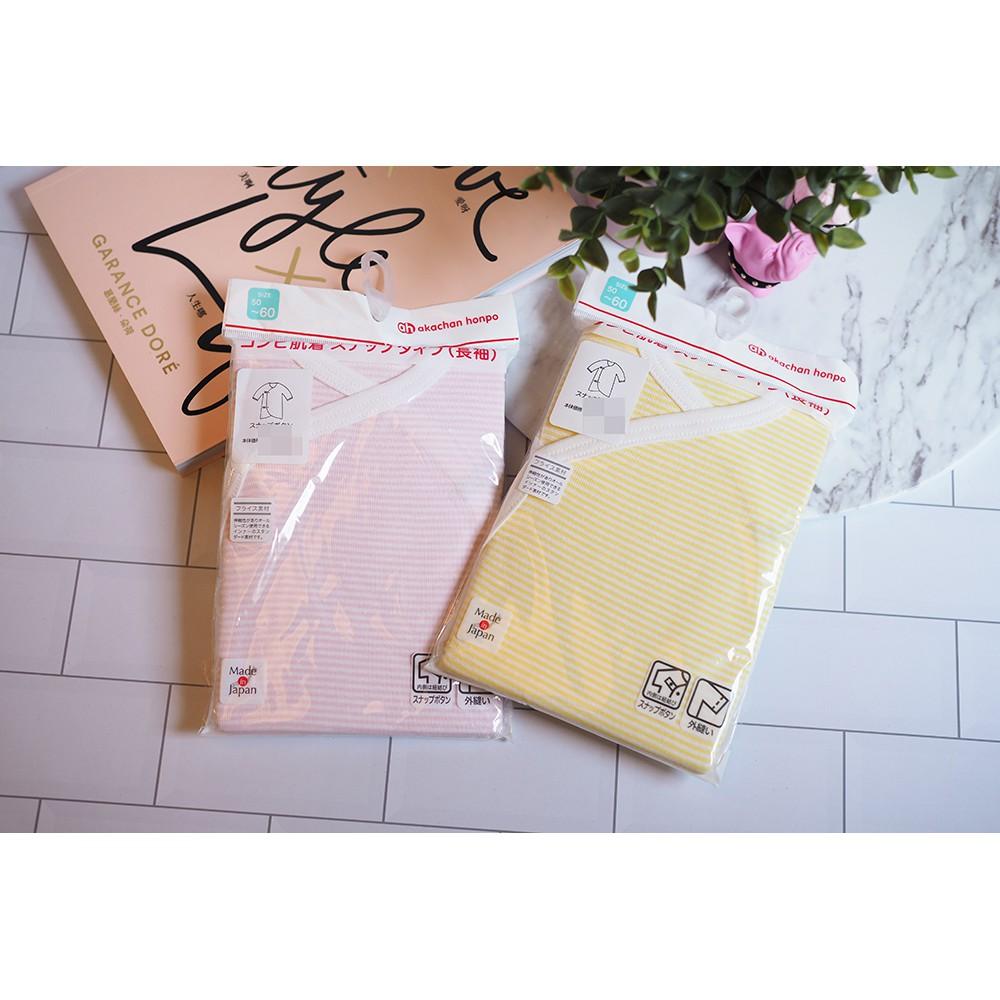 小丸媽的小店 日本帶回akachan阿卡將初生嬰兒蝴蝶衣包屁衣純棉1入組60公分新生兒日本製-細節圖6