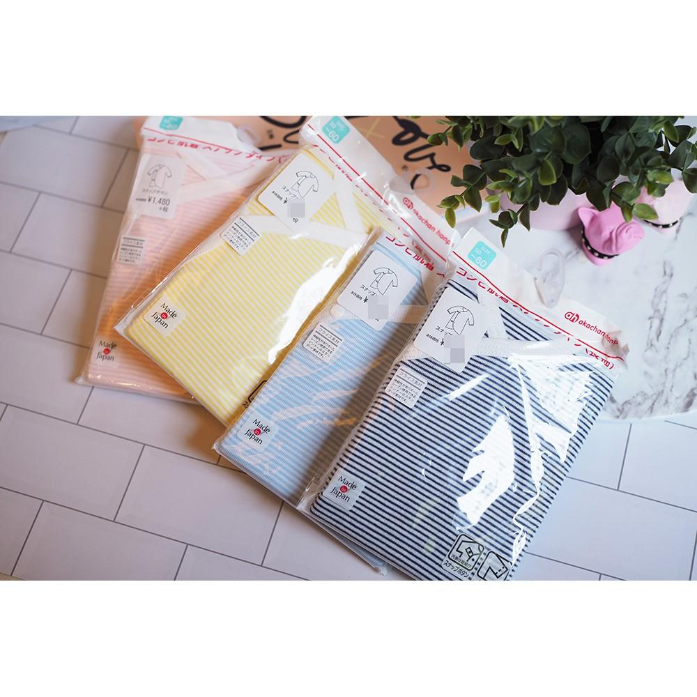 小丸媽的小店 日本帶回akachan阿卡將初生嬰兒蝴蝶衣包屁衣純棉1入組60公分新生兒日本製-細節圖8