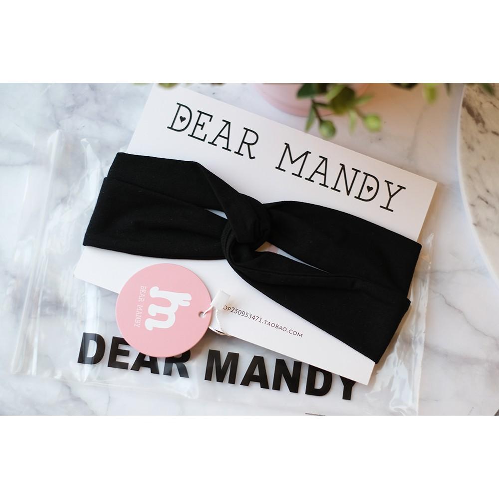 小丸媽的小店歐美風格交叉款髮帶黑色-細節圖2