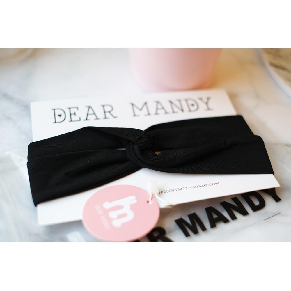 小丸媽的小店歐美風格交叉款髮帶黑色-細節圖4