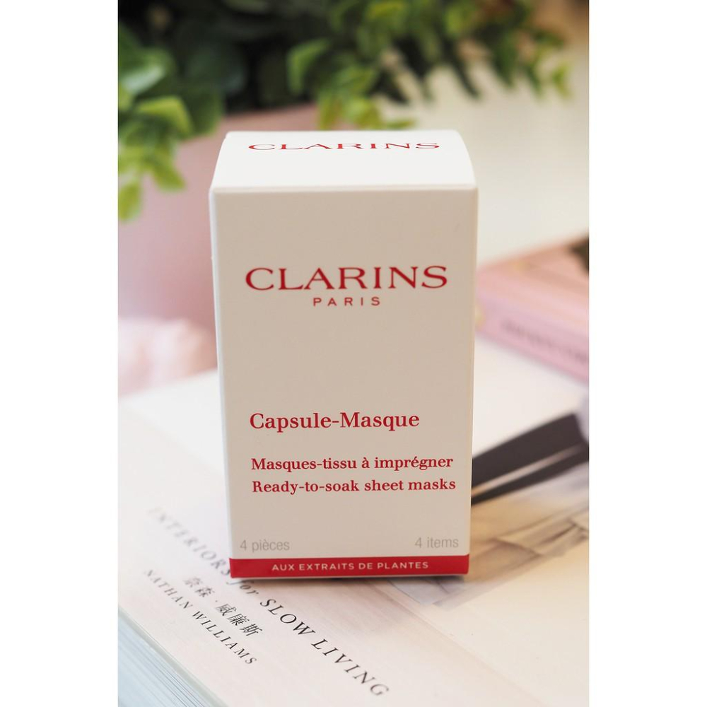 小丸媽的小店　CLARINS克蘭詩 膠囊式紙面膜錠(1盒4枚)　面膜紙濕敷-細節圖2