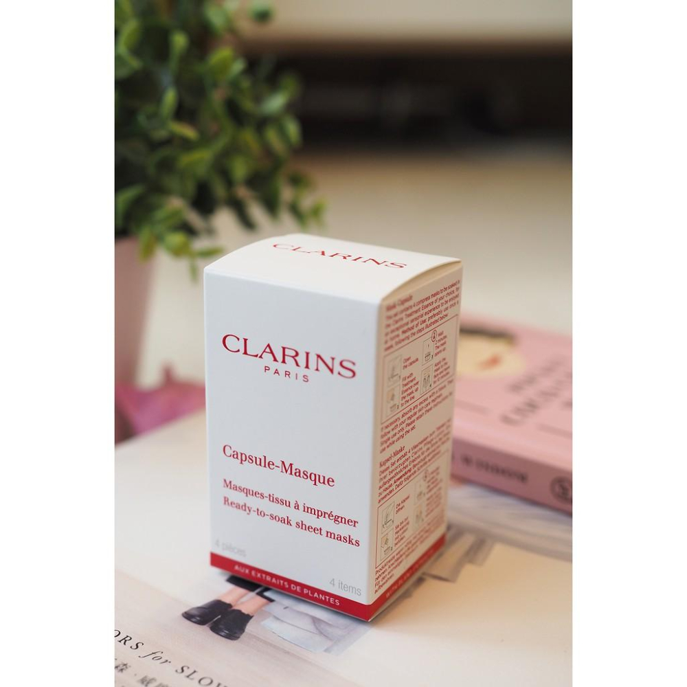小丸媽的小店　CLARINS克蘭詩 膠囊式紙面膜錠(1盒4枚)　面膜紙濕敷-細節圖3