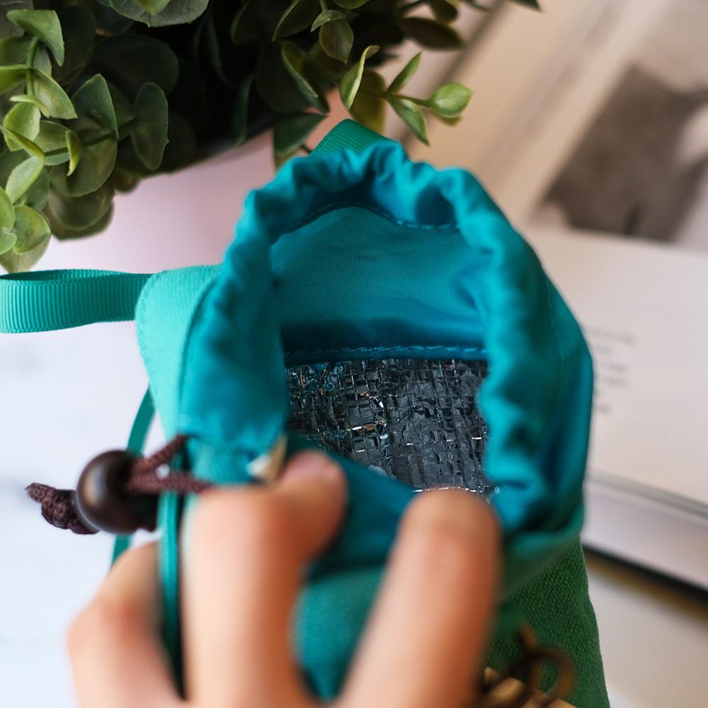 小丸媽的小店日本帶回保溫杯袋束口手提水藍色手提水藍色蝴蝶結500ml-細節圖6