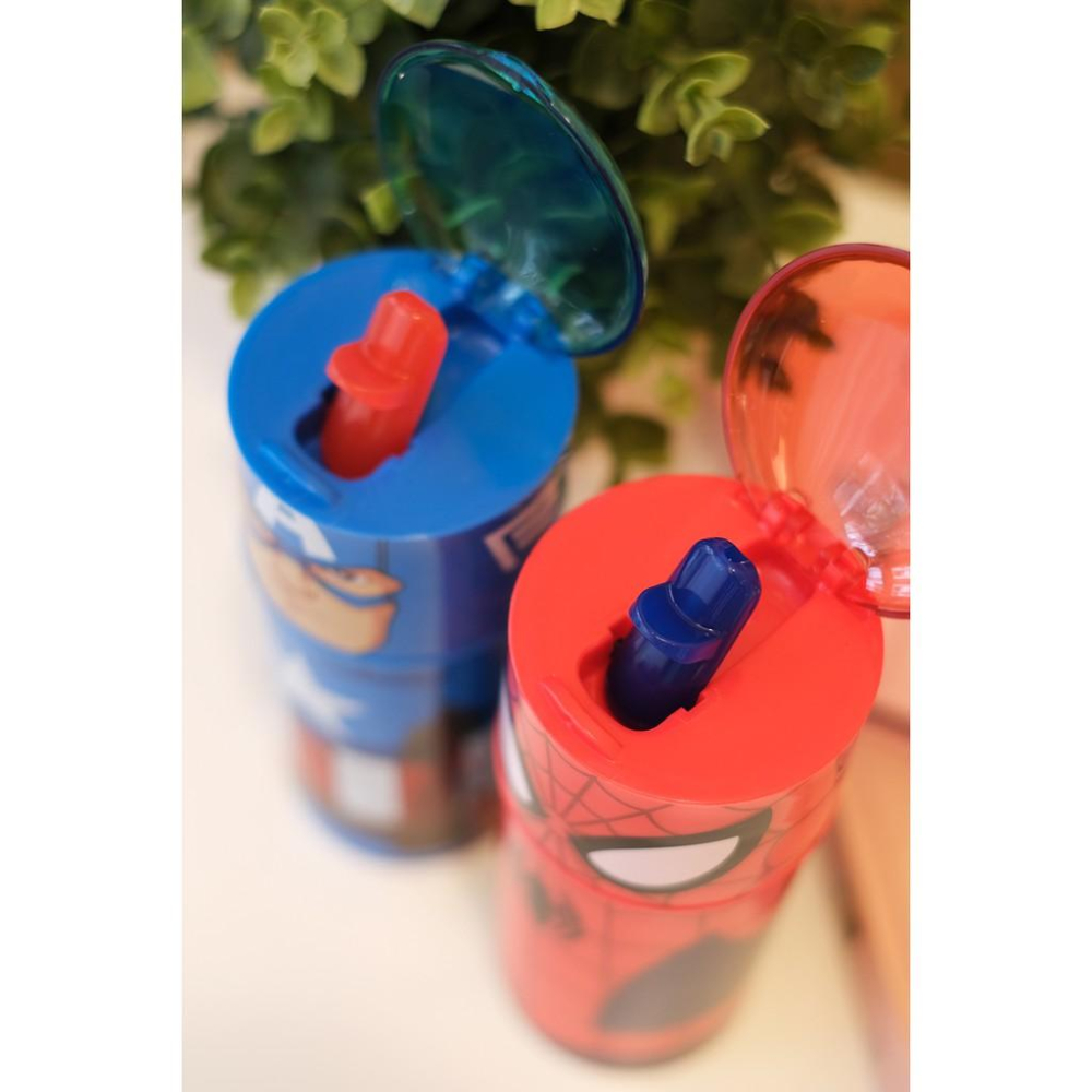 香港 迪士尼代購 Disney marvel 復仇者聯盟 鋼鐵人 美國隊長 蜘蛛人 350ml 幼兒園必備-細節圖4