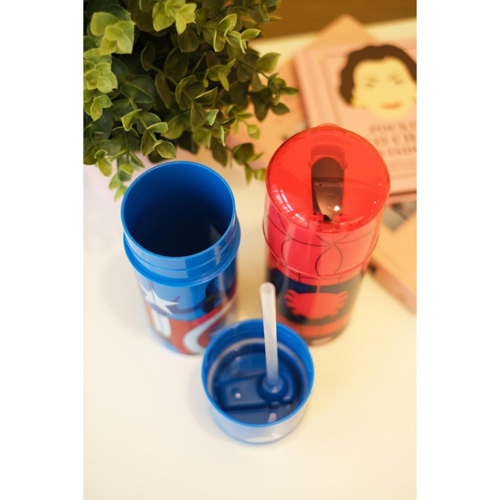 香港 迪士尼代購 Disney marvel 復仇者聯盟 鋼鐵人 美國隊長 蜘蛛人 350ml 幼兒園必備-細節圖9