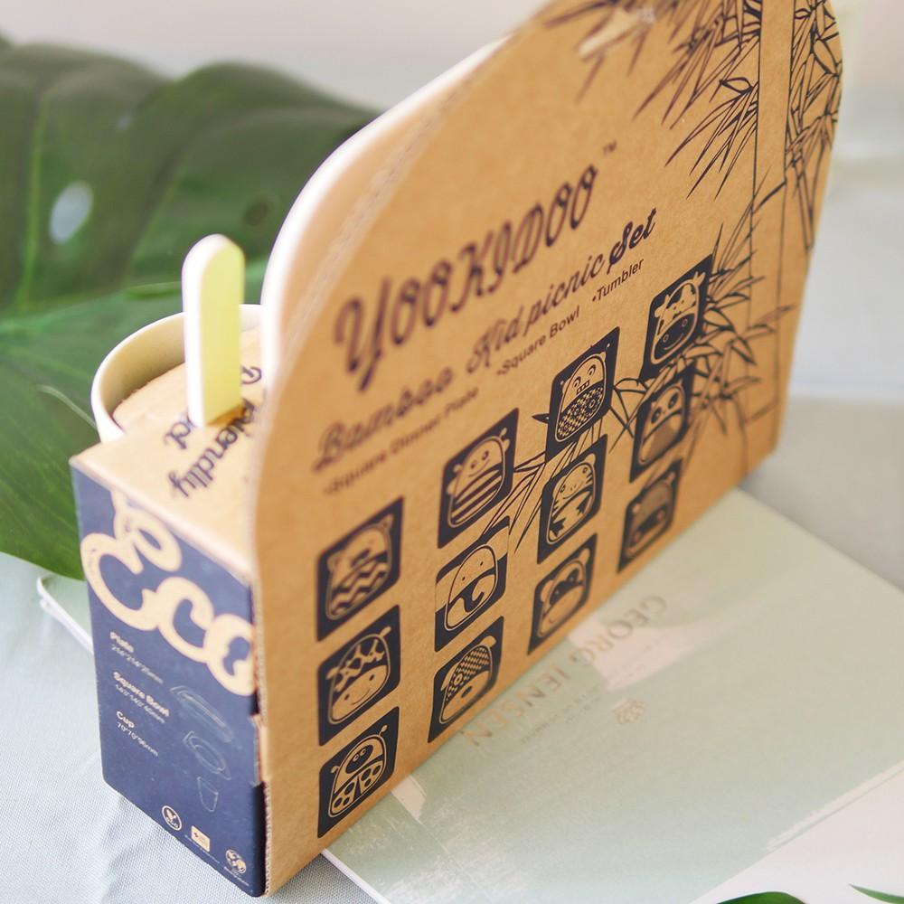 小丸媽 天然竹纖維環保安全兒童餐具禮盒 青蛙款現貨全新-細節圖5