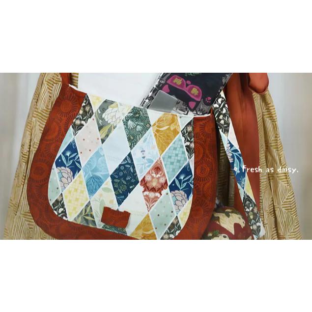 ｜春日醒｜賣貨郎💫新款預購復古中式漢服搭配包包仿古貨郎包拼色棉布包百搭唐風迷你包包-細節圖5