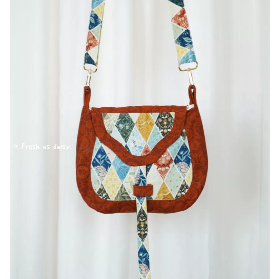 ｜春日醒｜賣貨郎💫新款預購復古中式漢服搭配包包仿古貨郎包拼色棉布包百搭唐風迷你包包-細節圖6