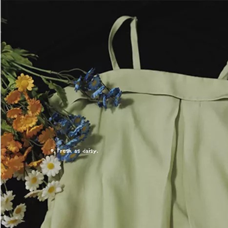 ｜ 春日醒 ｜雨夜花🌼日常漢服內搭背心吊帶背心中式背心宋制漢服夏季背心內搭平口日常-規格圖9