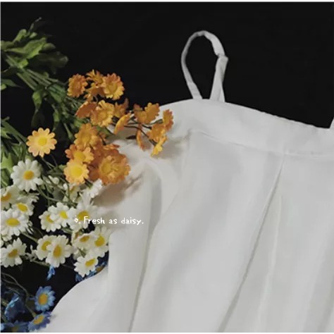 ｜ 春日醒 ｜雨夜花🌼日常漢服內搭背心吊帶背心中式背心宋制漢服夏季背心內搭平口日常-規格圖9