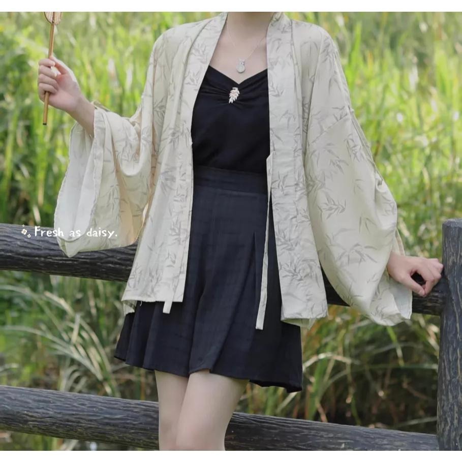 ｜春日醒｜田園佚事🌼短褲日常漢服改良式漢服闊腿褲寬褲宋褲通勤休閒百搭鬆緊腰春夏女古裝-細節圖5