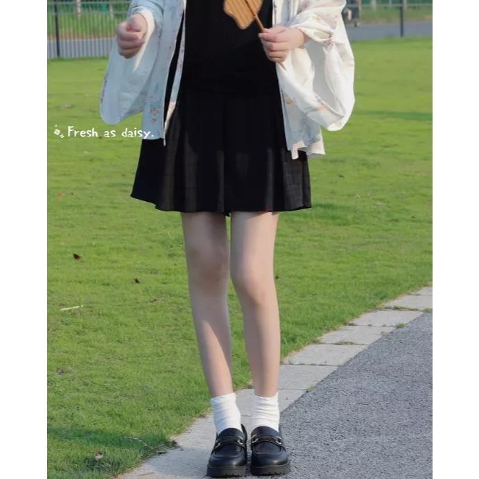 ｜春日醒｜田園佚事🌼短褲日常漢服改良式漢服闊腿褲寬褲宋褲通勤休閒百搭鬆緊腰春夏女古裝-細節圖3