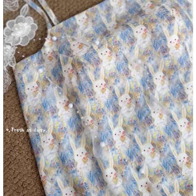 ｜ 春日醒 ｜月兔🌼日常漢服內搭背心吊帶背心中式背心宋制漢服夏季背心內搭平口日常-細節圖2