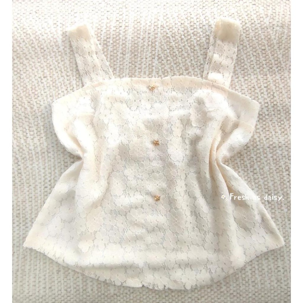 ｜春日醒｜繡花🌼日常漢服內搭背心吊帶背心中式背心宋制漢服夏季蕾絲背心內搭平口日常-細節圖4