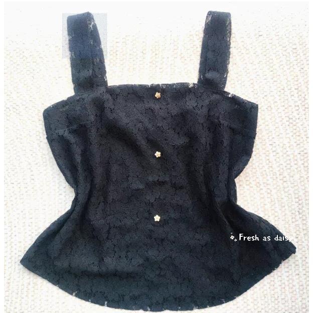 ｜春日醒｜繡花🌼日常漢服內搭背心吊帶背心中式背心宋制漢服夏季蕾絲背心內搭平口日常-細節圖7