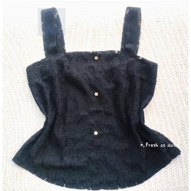 ｜春日醒｜繡花🌼日常漢服內搭背心吊帶背心中式背心宋制漢服夏季蕾絲背心內搭平口日常-規格圖9