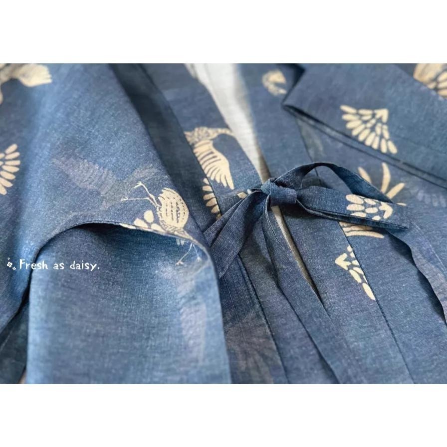 ｜春日醒｜鶴行🌼改良式漢服日常漢服漢服女裝漢服上衣開衫對襟衫短衫春夏少女-細節圖5