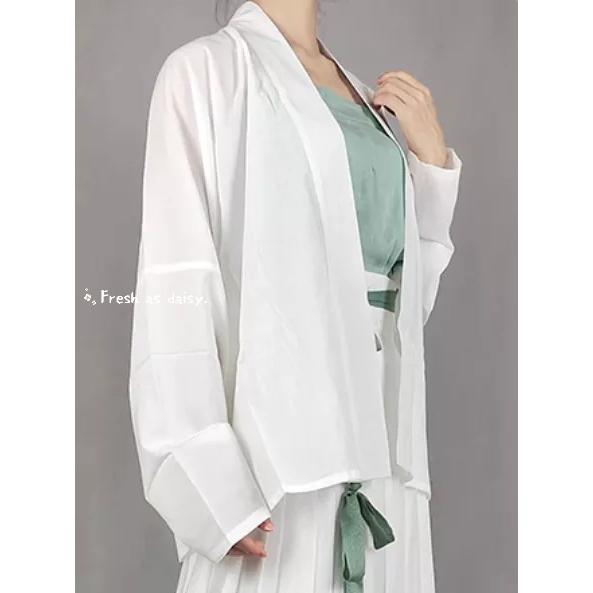 ｜春日醒｜飛燕🌼改良式漢服日常漢服漢服女裝漢服上衣開衫對襟衫素色簡約外套宋制春夏少女-細節圖6