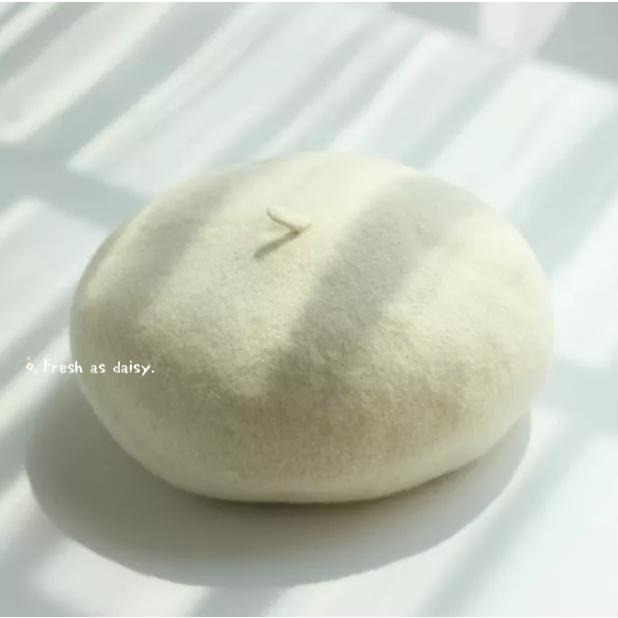 ｜春日醒｜多色鳥💫新款日系少女甜美復古清新羊毛貝雷帽畫家帽女秋冬纯色羊毛混紡百搭英倫-細節圖9