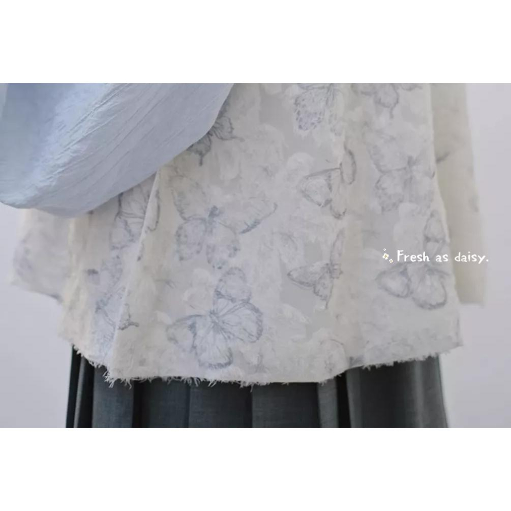 ｜春日醒｜蝶滿枝🌼新款中式預購春夏蝴蝶背心比甲背心百搭印花-細節圖4