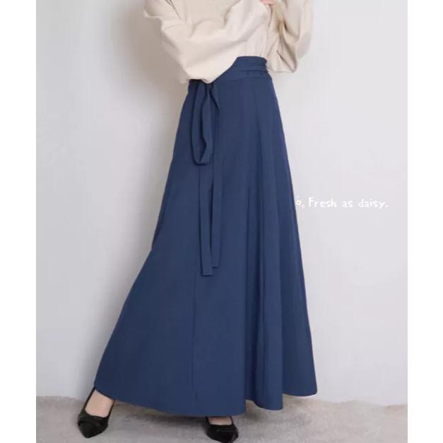 ｜春日醒｜素裳🌼日常漢服春秋冬中式漢服少女漢服齊腰一片式綁帶素色八破裙半身裙-細節圖2