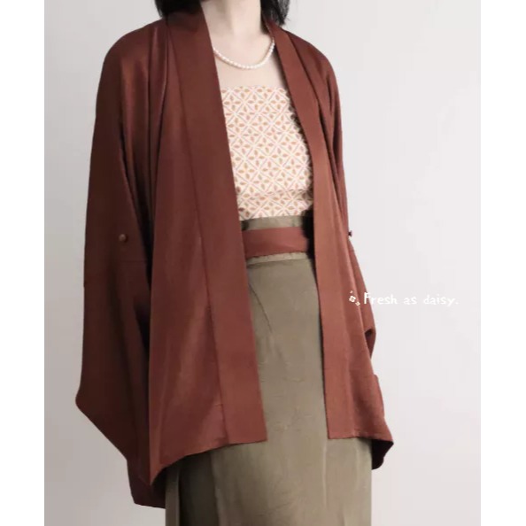 ｜春日醒｜韶華🌼日常漢服改良式漢服對襟衫飛機袖開衫外套宋制通勤百搭素色春秋長袖-規格圖8