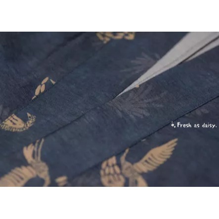 ｜春日醒｜鶴語松上月🌼日常漢服改良式漢服對交穿對襟衫開衫春夏防曬外套通勤百搭-細節圖7