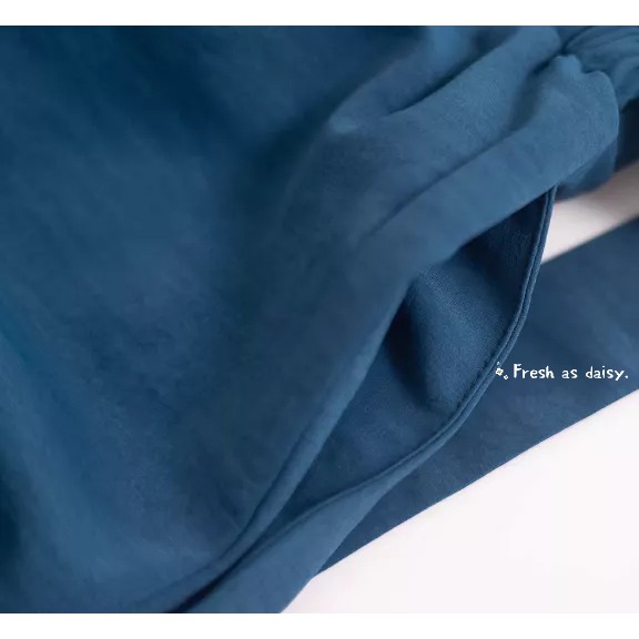 ｜春日醒｜渡夏🌼新款中式預購春夏闊腿褲寬褲宋褲通勤休閒百搭鬆緊腰素色改良文青漢服-細節圖7