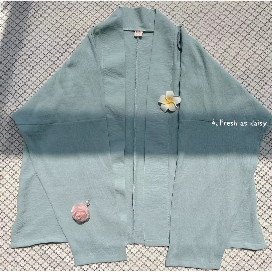 ｜春日醒｜彩夏🌼改良式漢服日常漢服漢服女裝漢服上衣飛機袖開衫多色素色簡約外套宋制春夏少女-規格圖9