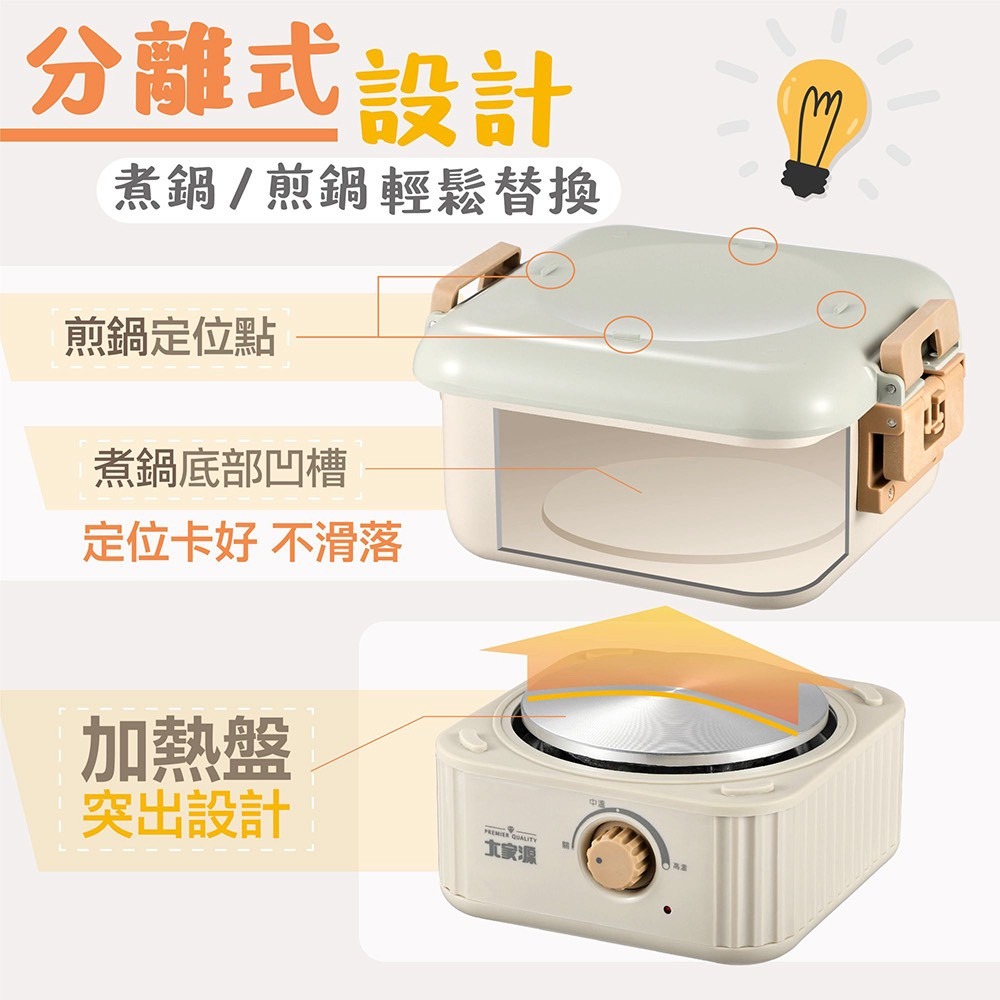 大家源國際電壓 萬用旅行鍋 | TCY-372201-細節圖7