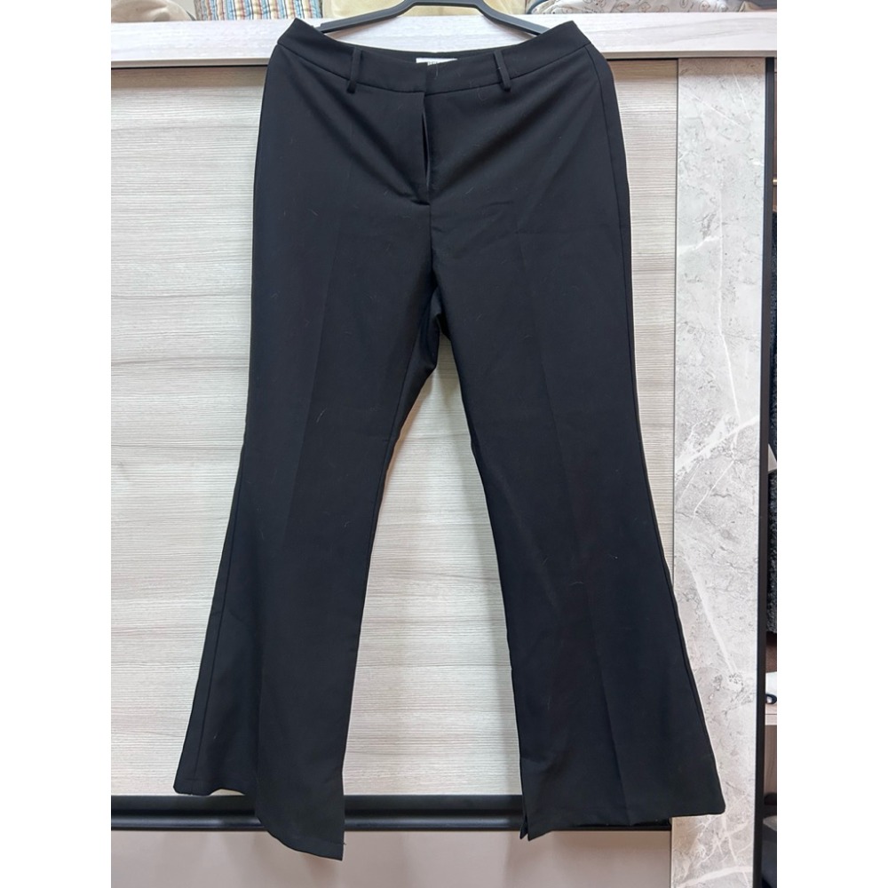 bellostore夏日微喇叭竹竿西裝褲（灰、黑） 九成新-規格圖1