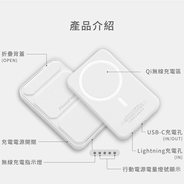 【PhotoFast】MagSafe Power Bank 磁吸無線行動電源 5000mAh-細節圖6