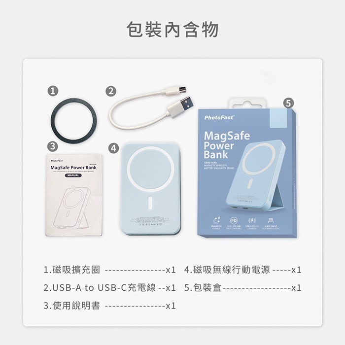 【PhotoFast】MagSafe Power Bank 磁吸無線行動電源 5000mAh-細節圖7