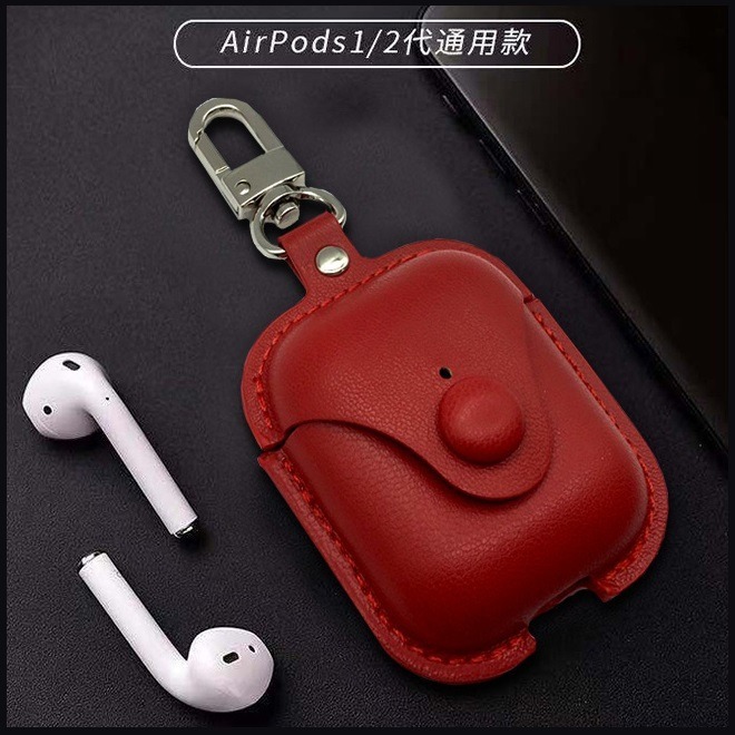 【Timo】AirPods / AirPods 2 通用 輕奢風質感皮革保護套-細節圖5