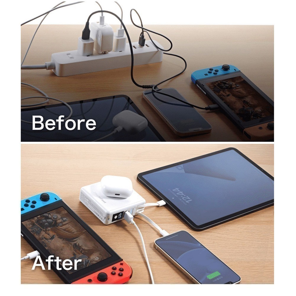 【限時購】【Photofast】MutiCharge 多功能五合一 雙USB-C自帶線 磁吸萬用充電源10000mAh-細節圖9