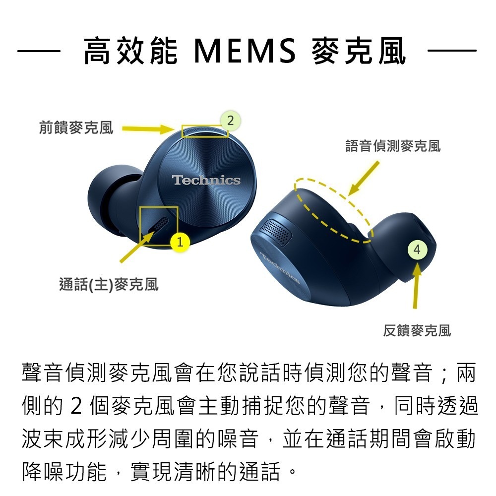 【Technics】EAH-AZ60M2 真無線降噪藍牙耳機-細節圖11