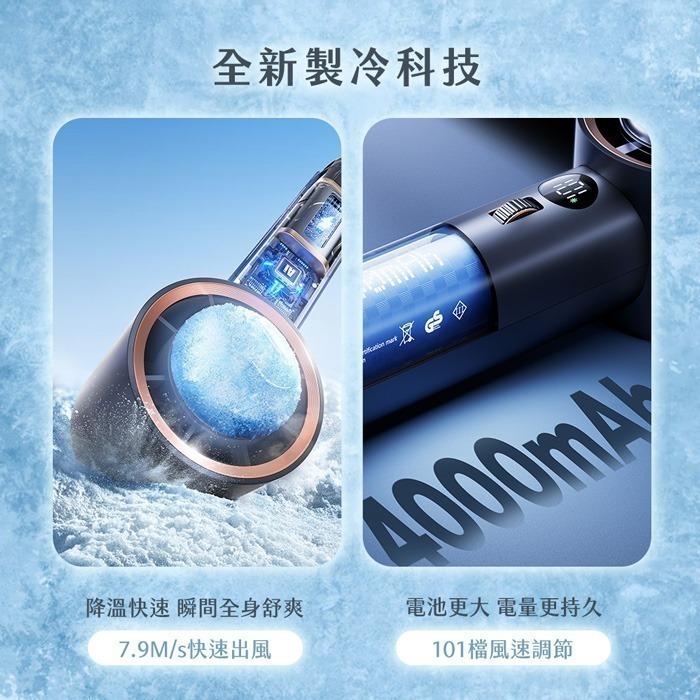 【Timo】冰河時代 急速製冷 101檔 冰鎮強力風扇/冰風扇-細節圖5