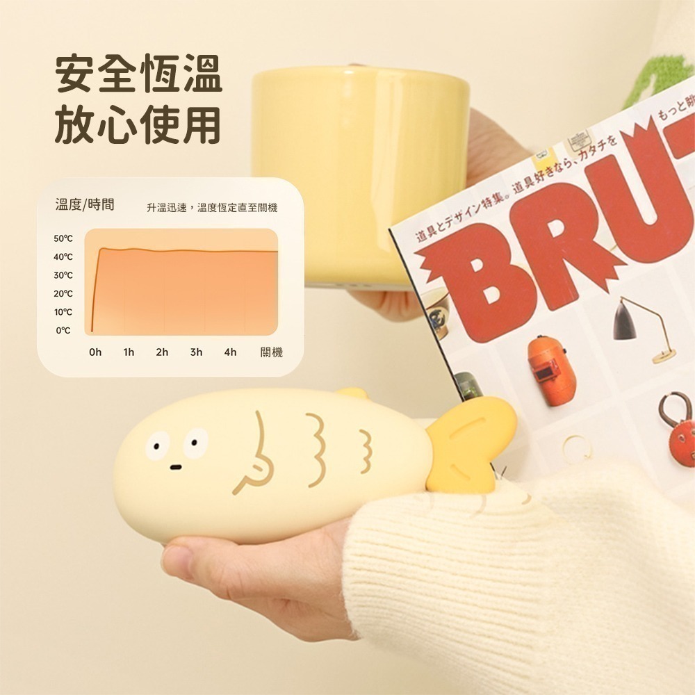 【7-ELEVEN 門市團購】Timo 天冷就摸魚暖手寶/暖暖蛋-細節圖6