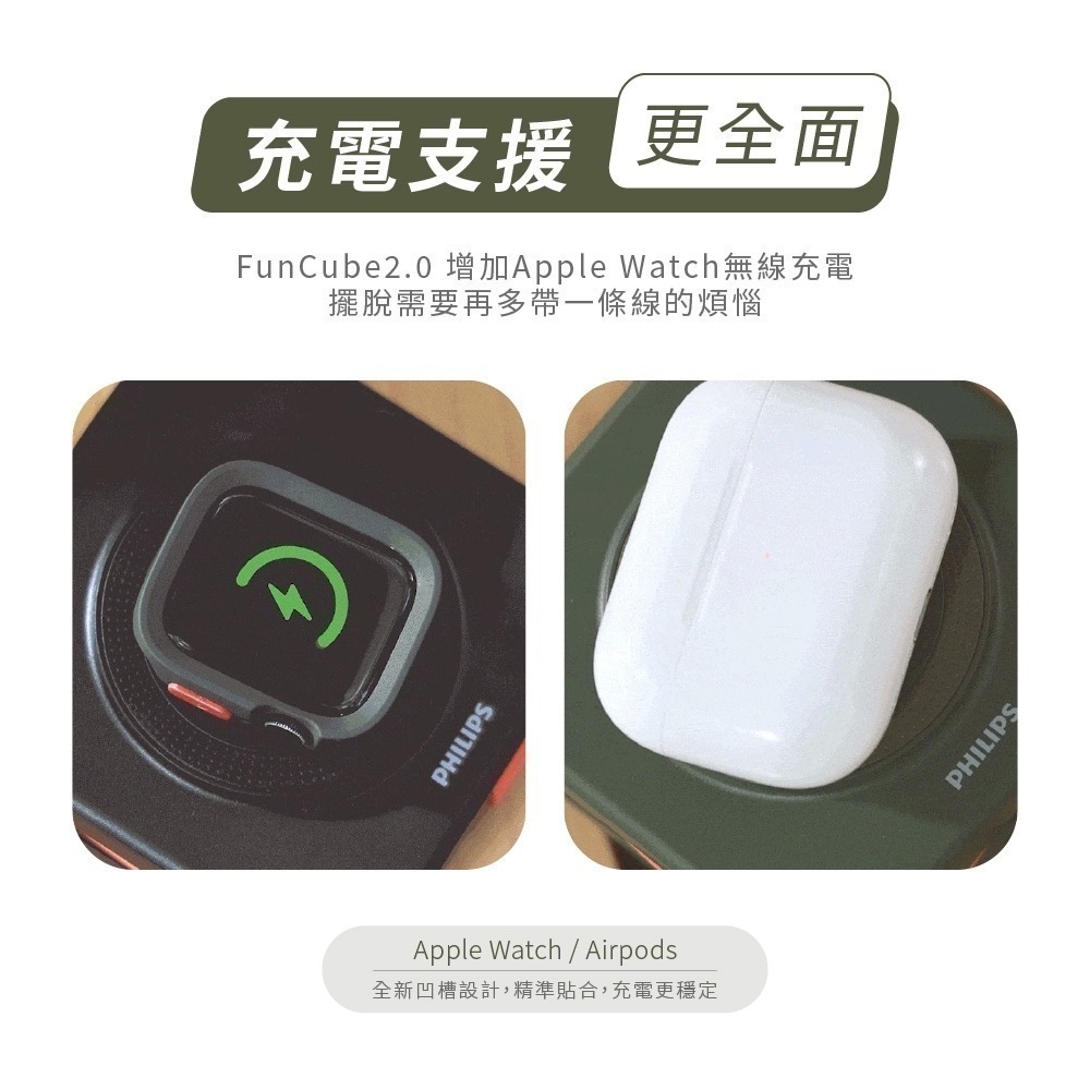 【PHILIPS飛利浦】二代 放心充 FunCube 2.0 多合一磁吸行動電源(DLP4348C) (有標示Wh)-細節圖5