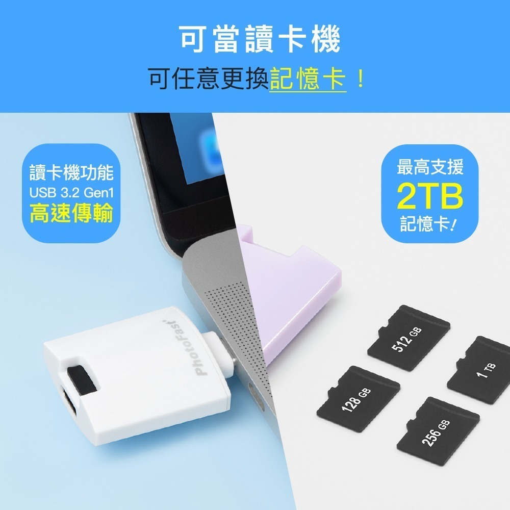 【限時購】【PhotoFast】PhotoCube Slim 二代 直插式｜充電式 雙系統 PD自動備份方塊Slim-細節圖10
