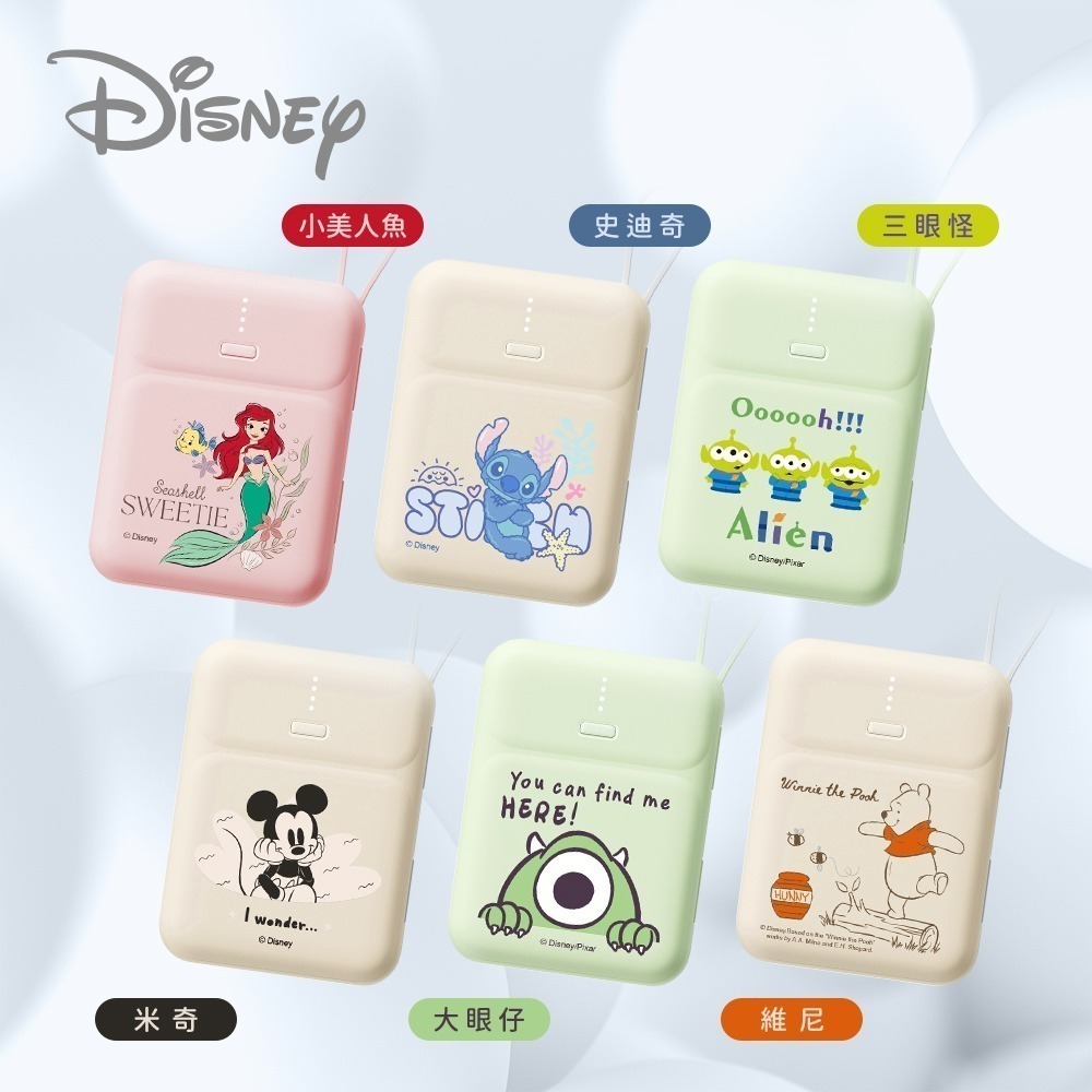 【Disney迪士尼】經典角色系列 雙線Q寶 PD快充行動電源10000mAh-細節圖5