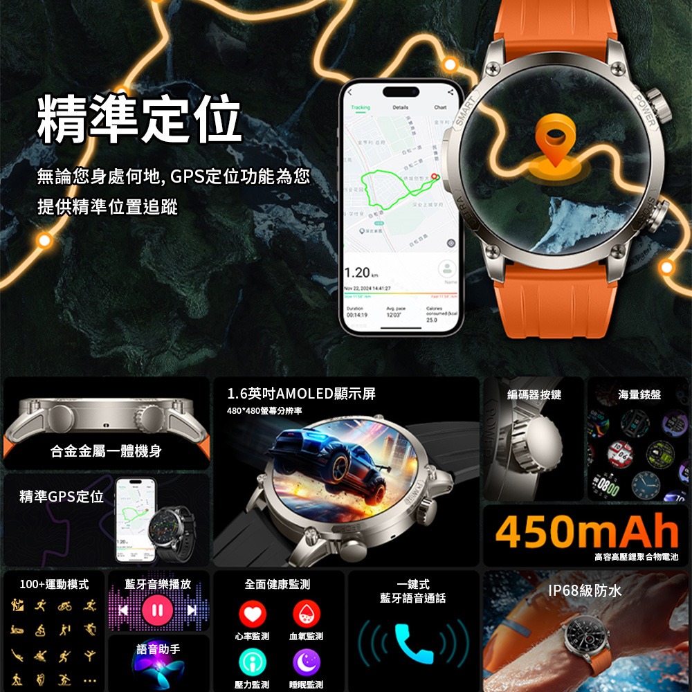 【LARMI樂米】infinity 5 健康/運動/血氧 智能手錶(旗艦版)-細節圖2