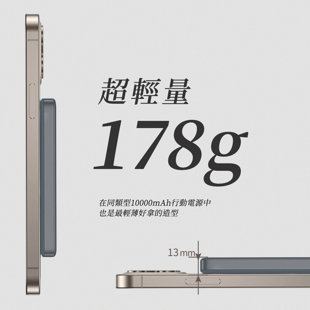 【SNOOPY史努比】浮雕限定款 20W PD超薄磁吸無線快充行動電源10000mAh-細節圖5