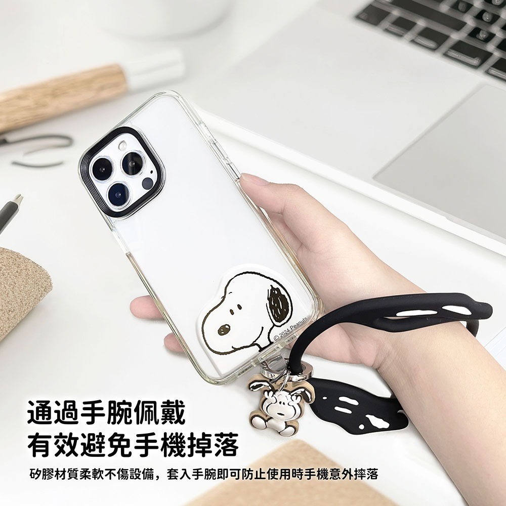 【SNOOPY史努比】多功能手機夾片造型矽膠環/掛環-細節圖3