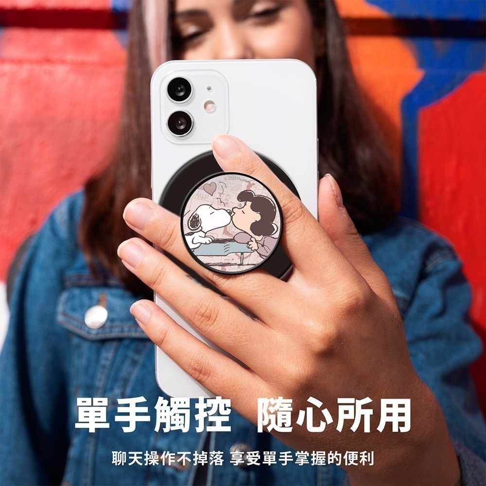 【SNOOPY史努比】磁吸氣囊手機支架-細節圖2